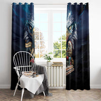 American Indian Legendary Motorcycle Window Curtain Native American Retro Rider - Wonder Print Shop