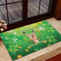 St Patrick's Day Rubber Doormat Ready To Shamrock