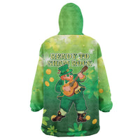 St Patrick's Day Wearable Blanket Hoodie Ready To Shamrock