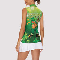 St Patrick's Day Women Sleeveless Polo Shirt Ready To Shamrock
