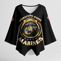 Montford Point Marines Legacy Kimono Sleeve Blouse Honoring The Legend