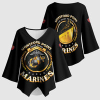 Montford Point Marines Legacy Kimono Sleeve Blouse Honoring The Legend