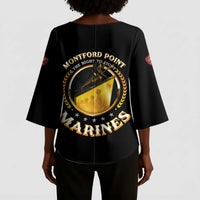 Montford Point Marines Legacy Kimono Sleeve Blouse Honoring The Legend