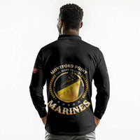 Montford Point Marines Legacy Long Sleeve Polo Shirt Honoring The Legend