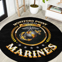 Montford Point Marines Legacy Round Carpet Honoring The Legend