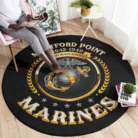 Montford Point Marines Legacy Round Carpet Honoring The Legend