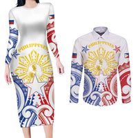Philippines Couples Matching Long Sleeve Bodycon Dress and Long Sleeve Button Shirt Katipunan Andres Bonifacio