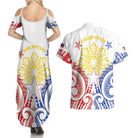 Philippines Couples Matching Summer Maxi Dress and Hawaiian Shirt Katipunan Andres Bonifacio