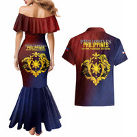 Philippines 127th Independence Day Couples Matching Mermaid Dress and Hawaiian Shirt Special Style
