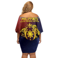 Philippines 127th Independence Day Family Matching Off Shoulder Short Dress and Hawaiian Shirt Special Style