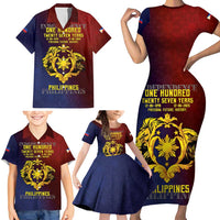 Philippines 127th Independence Day Family Matching Short Sleeve Bodycon Dress and Hawaiian Shirt Special Style