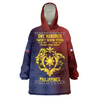 Philippines 127th Independence Day Wearable Blanket Hoodie Special Style