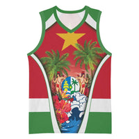 Suriname Ketikoti Basketball Jersey Happy Emancipation Day - Wonder Print Shop