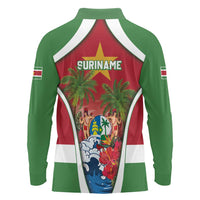 Suriname Ketikoti Long Sleeve Polo Shirt Happy Emancipation Day - Wonder Print Shop