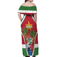 Suriname Ketikoti Off Shoulder Maxi Dress Happy Emancipation Day - Wonder Print Shop