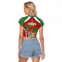 Suriname Ketikoti Raglan Cropped T Shirt Happy Emancipation Day - Wonder Print Shop