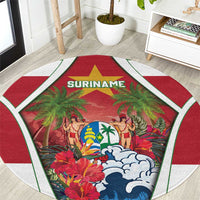 Suriname Ketikoti Round Carpet Happy Emancipation Day - Wonder Print Shop