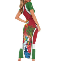 Suriname Ketikoti Short Sleeve Bodycon Dress Happy Emancipation Day - Wonder Print Shop