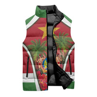 Suriname Ketikoti Sleeveless Puffer Jacket Happy Emancipation Day - Wonder Print Shop