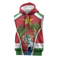 Suriname Ketikoti Sleeveless Zip Hoodie Happy Emancipation Day - Wonder Print Shop