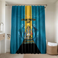 Bahamas Emancipation Day Bathroom Set Blue Marlin With Coat Of Arms - Wonder Print Shop