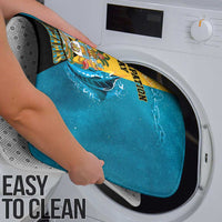 Bahamas Emancipation Day Bathroom Set Blue Marlin With Coat Of Arms - Wonder Print Shop