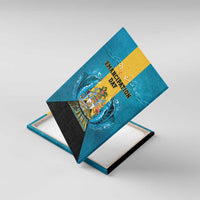 Bahamas Emancipation Day Canvas Wall Art Blue Marlin With Coat Of Arms - Wonder Print Shop