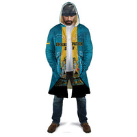 Personalized Bahamas Emancipation Day Cloak Blue Marlin With Coat Of Arms - Wonder Print Shop