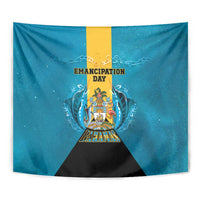 Bahamas Emancipation Day Tapestry Blue Marlin With Coat Of Arms - Wonder Print Shop