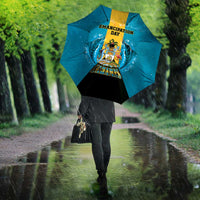 Bahamas Emancipation Day Umbrella Blue Marlin With Coat Of Arms - Wonder Print Shop