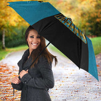 Bahamas Emancipation Day Umbrella Blue Marlin With Coat Of Arms - Wonder Print Shop