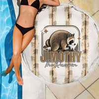 Jimothy The Raccoon Beach Blanket Seattle Trash Panda Lover