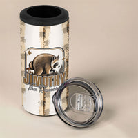 Jimothy The Raccoon 4 in 1 Can Cooler Tumbler Seattle Trash Panda Lover