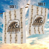 Jimothy The Raccoon Garden Flag Seattle Trash Panda Lover