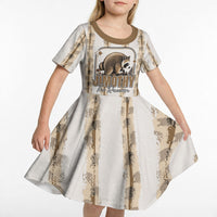Jimothy The Raccoon Kid Short Sleeve Dress Seattle Trash Panda Lover