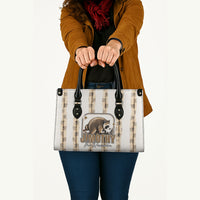 Jimothy The Raccoon Leather Bag Seattle Trash Panda Lover
