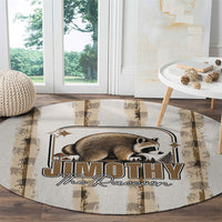 Jimothy The Raccoon Round Carpet Seattle Trash Panda Lover