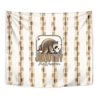 Jimothy The Raccoon Tapestry Seattle Trash Panda Lover
