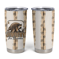 Jimothy The Raccoon Tumbler Cup Seattle Trash Panda Lover