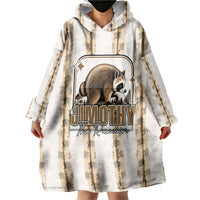 Jimothy The Raccoon Wearable Blanket Hoodie Seattle Trash Panda Lover