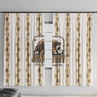 Jimothy The Raccoon Window Curtain Seattle Trash Panda Lover