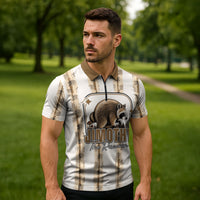 Jimothy The Raccoon Zipper Polo Shirt Seattle Trash Panda Lover