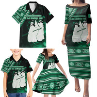 Nigeria Yoruba Festival Family Matching Puletasi and Hawaiian Shirt Eko Spirit Eyo Masquerade LT05 - Wonder Print Shop