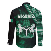 Nigeria Yoruba Festival Long Sleeve Button Shirt Eko Spirit Eyo Masquerade LT05 - Wonder Print Shop