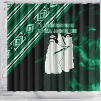 Nigeria Yoruba Festival Shower Curtain Eko Spirit Eyo Masquerade
