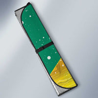 Grenada Christmas Auto Sun Shade Coat Of Arms Bougainvillea Wreath - Wonder Print Shop