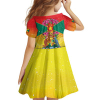 Personalized Grenada Christmas Family Matching Puletasi and Hawaiian Shirt Coat Of Arms Bougainvillea Wreath - Wonder Print Shop