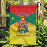 Grenada Christmas Garden Flag Coat Of Arms Bougainvillea Wreath - Wonder Print Shop