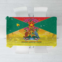 Grenada Christmas Tablecloth Coat Of Arms Bougainvillea Wreath - Wonder Print Shop