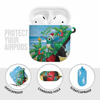 Martinique Christmas AirPods Case Santa Hummingbird - Wonder Print Shop